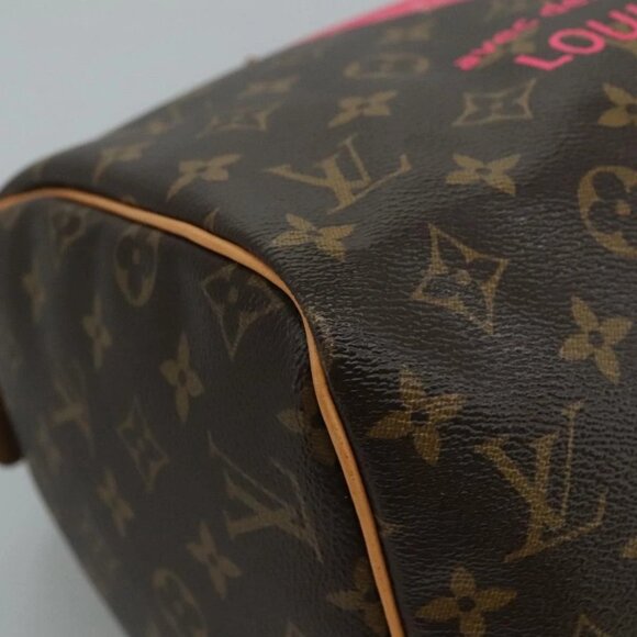 LOUIS VUITTON Monogram V Line Speedy 30 Hand Bag M41533 LV Auth 105968A - Picture 5 of 16